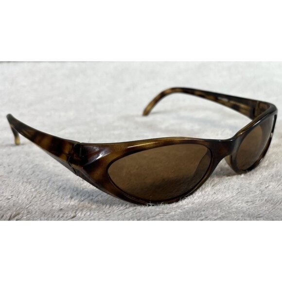 Vintage Arnette Falcon Brown Tortoise Sports Wrap Sunglasses 210-6702 Italy - Picture 3 of 8